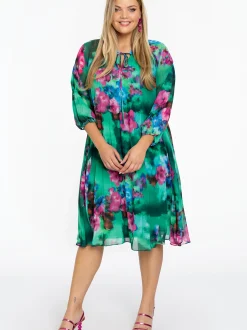 YOEK Damen Kleid in grün