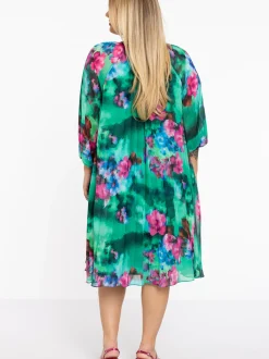YOEK Damen Kleid in grün