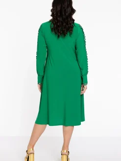 YOEK Damen Kleid in grün