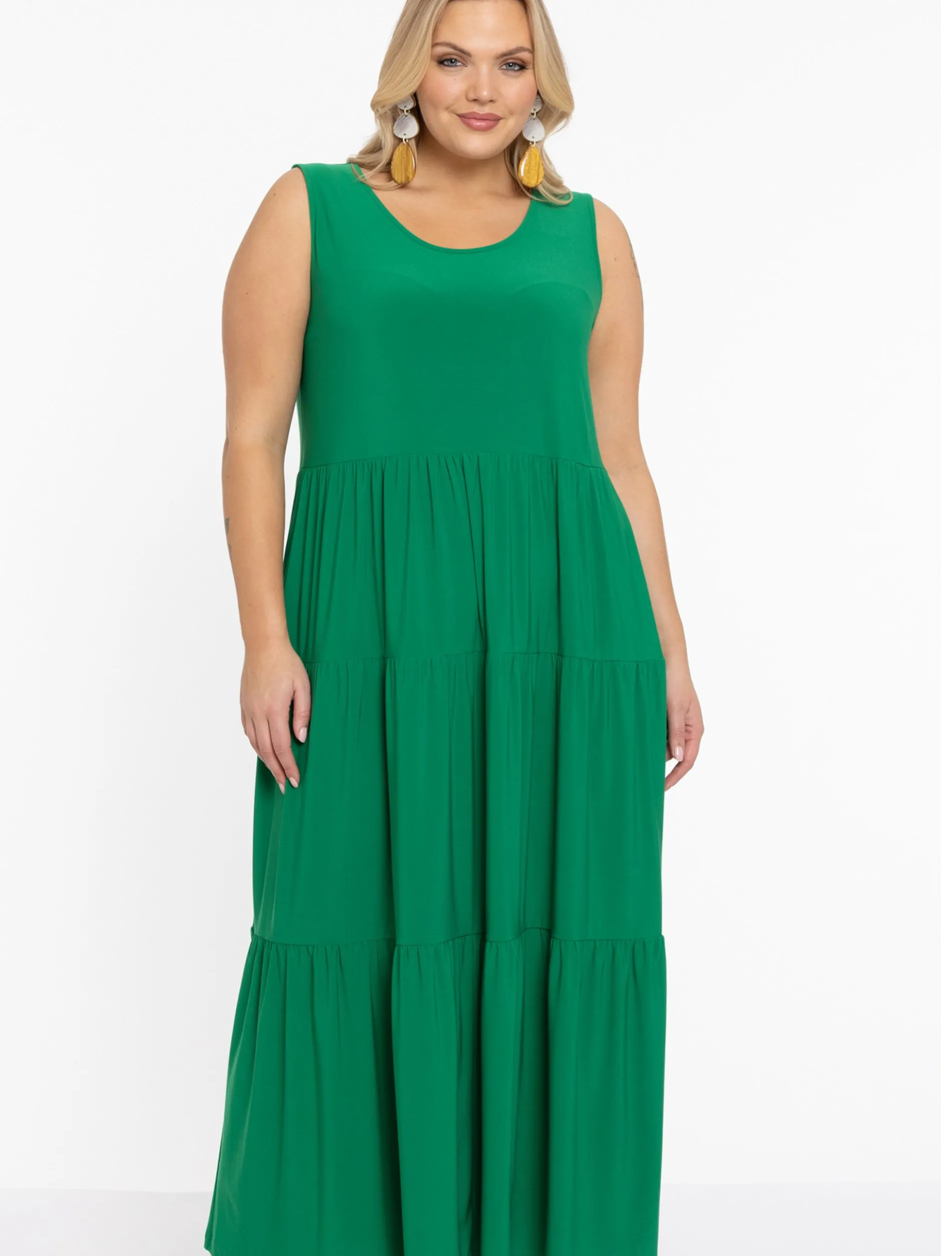 YOEK Damen Kleid in grün