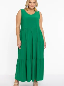 YOEK Damen Kleid in grün