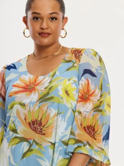 YOEK Damen Kleid in mehrfarbig