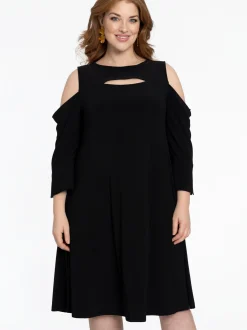 YOEK Damen Kleid in schwarz