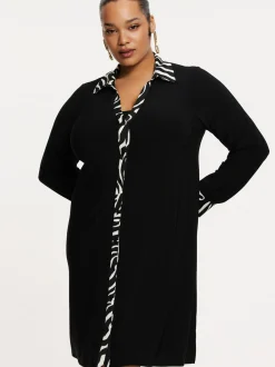 YOEK Damen Kleid in schwarz