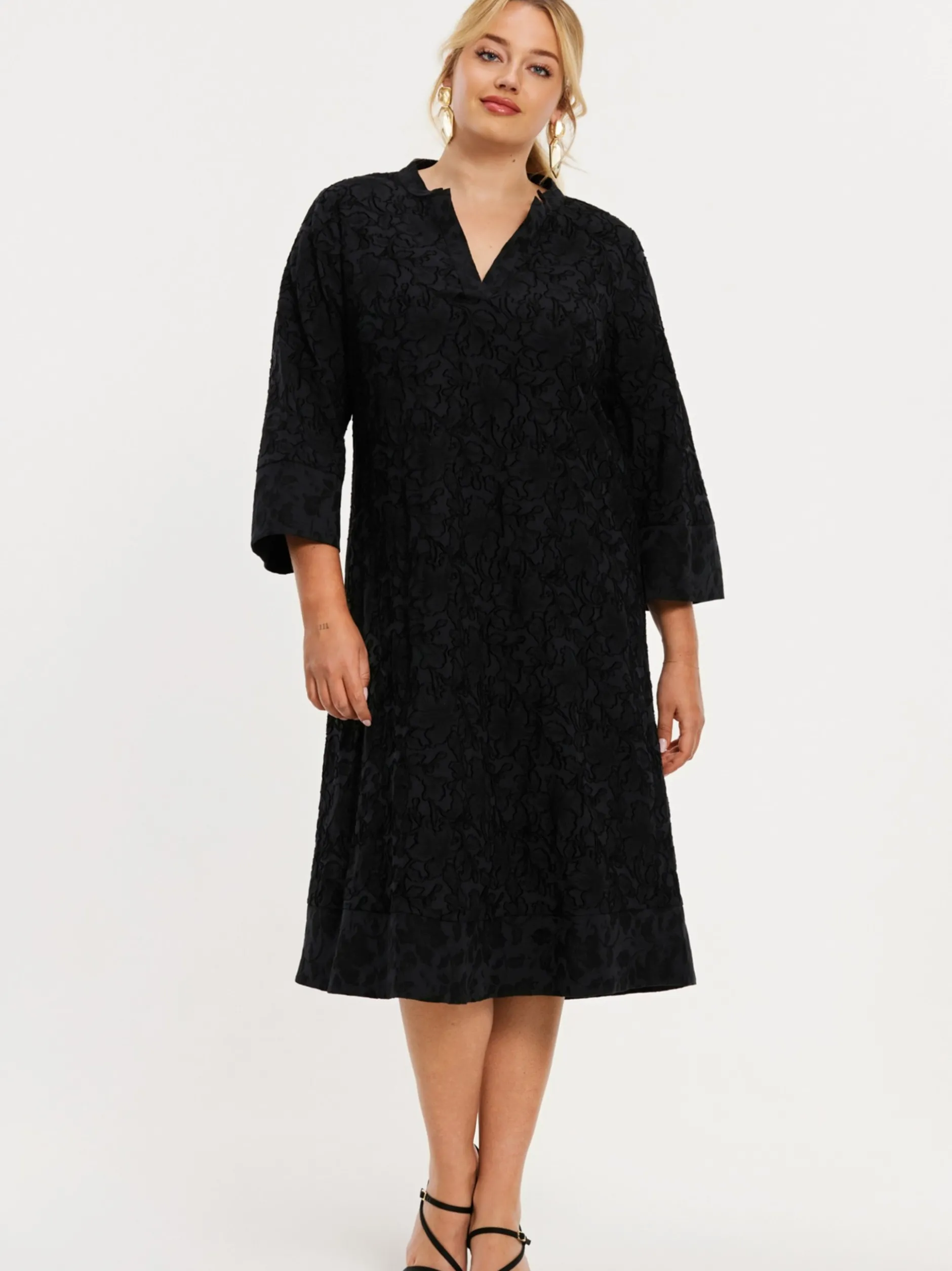 YOEK Damen Kleid in schwarz