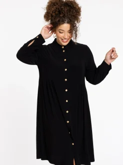YOEK Damen Kleid in schwarz