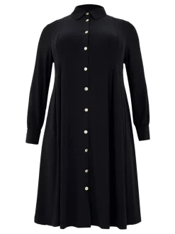 YOEK Damen Kleid in schwarz