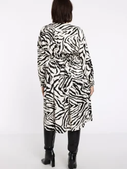 YOEK Damen Kleid in weiß schwarz