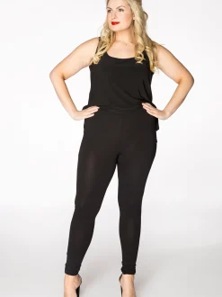 YOEK Damen Leggings in schwarz