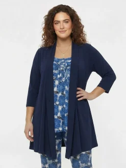 YOEK Damen Strickjacke in blau
