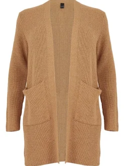 YOEK Damen Strickjacke in braun