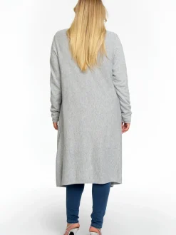 YOEK Damen Strickjacke in grau