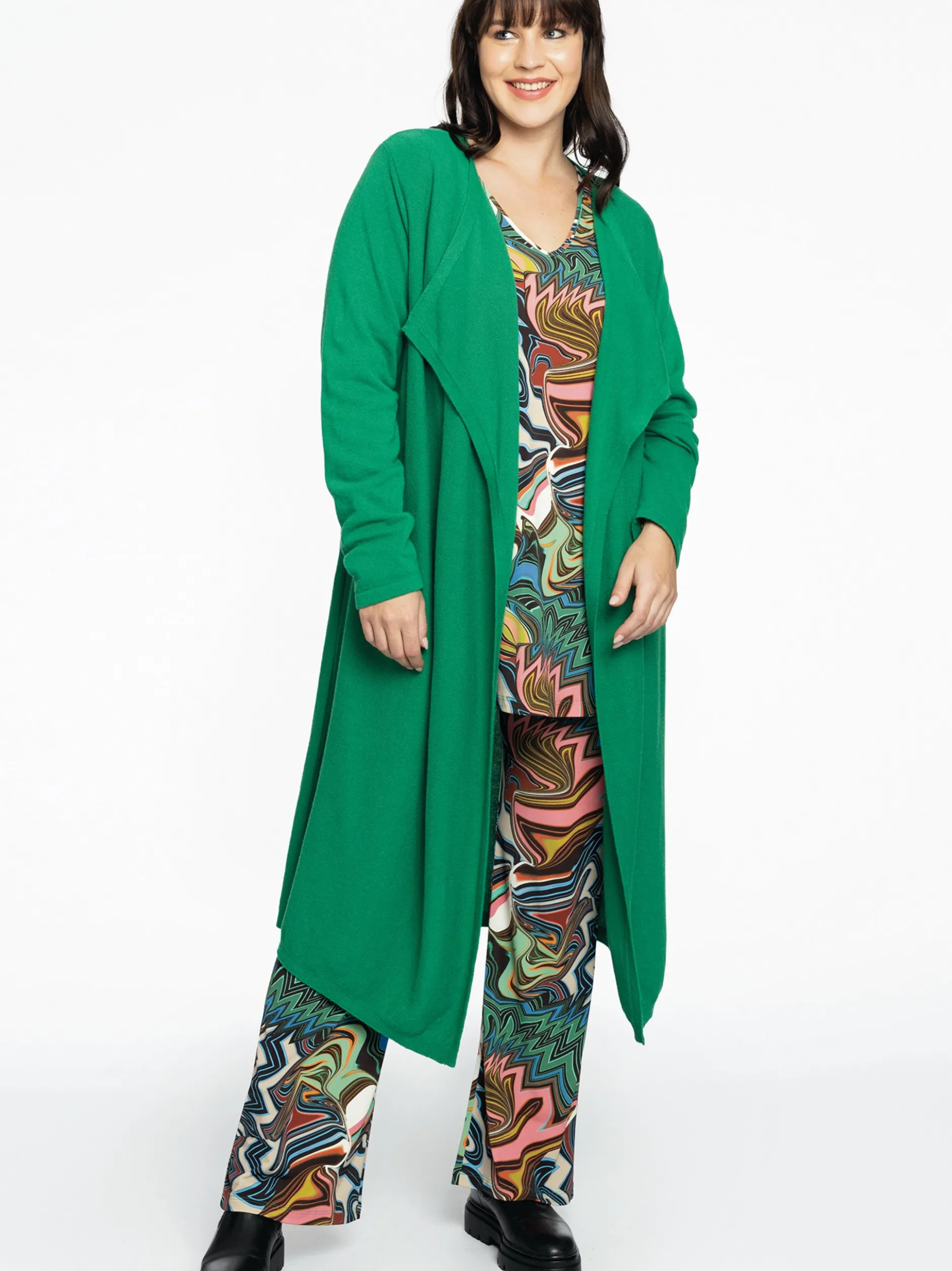 YOEK Damen Strickjacke in grün
