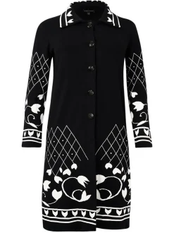 YOEK Damen Strickjacke in schwarz