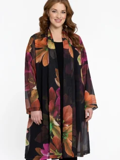 YOEK Damen Strickjacke in schwarz