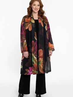 YOEK Damen Strickjacke in schwarz