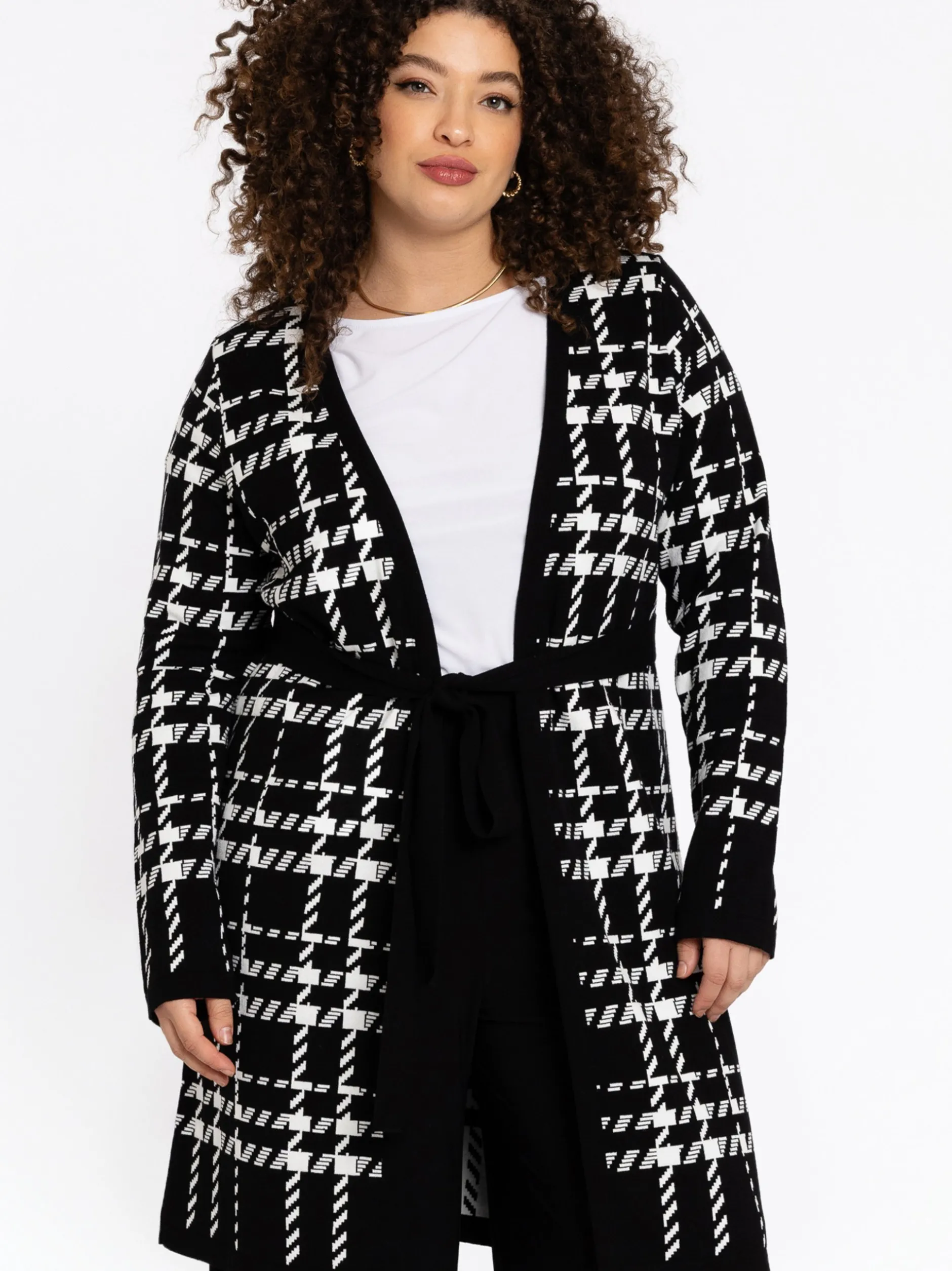 YOEK Damen Strickjacke in schwarz