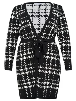YOEK Damen Strickjacke in schwarz