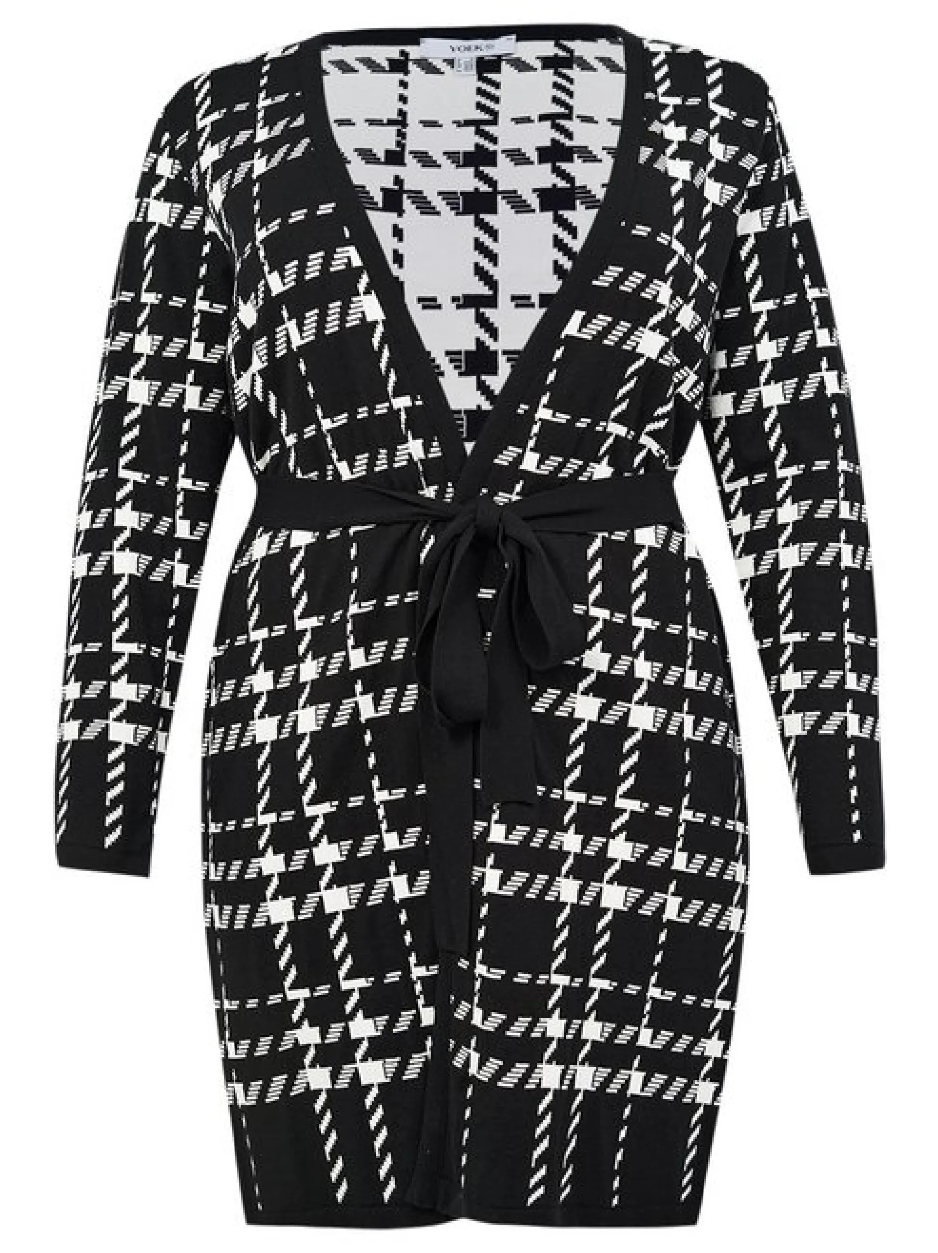 YOEK Damen Strickjacke in schwarz