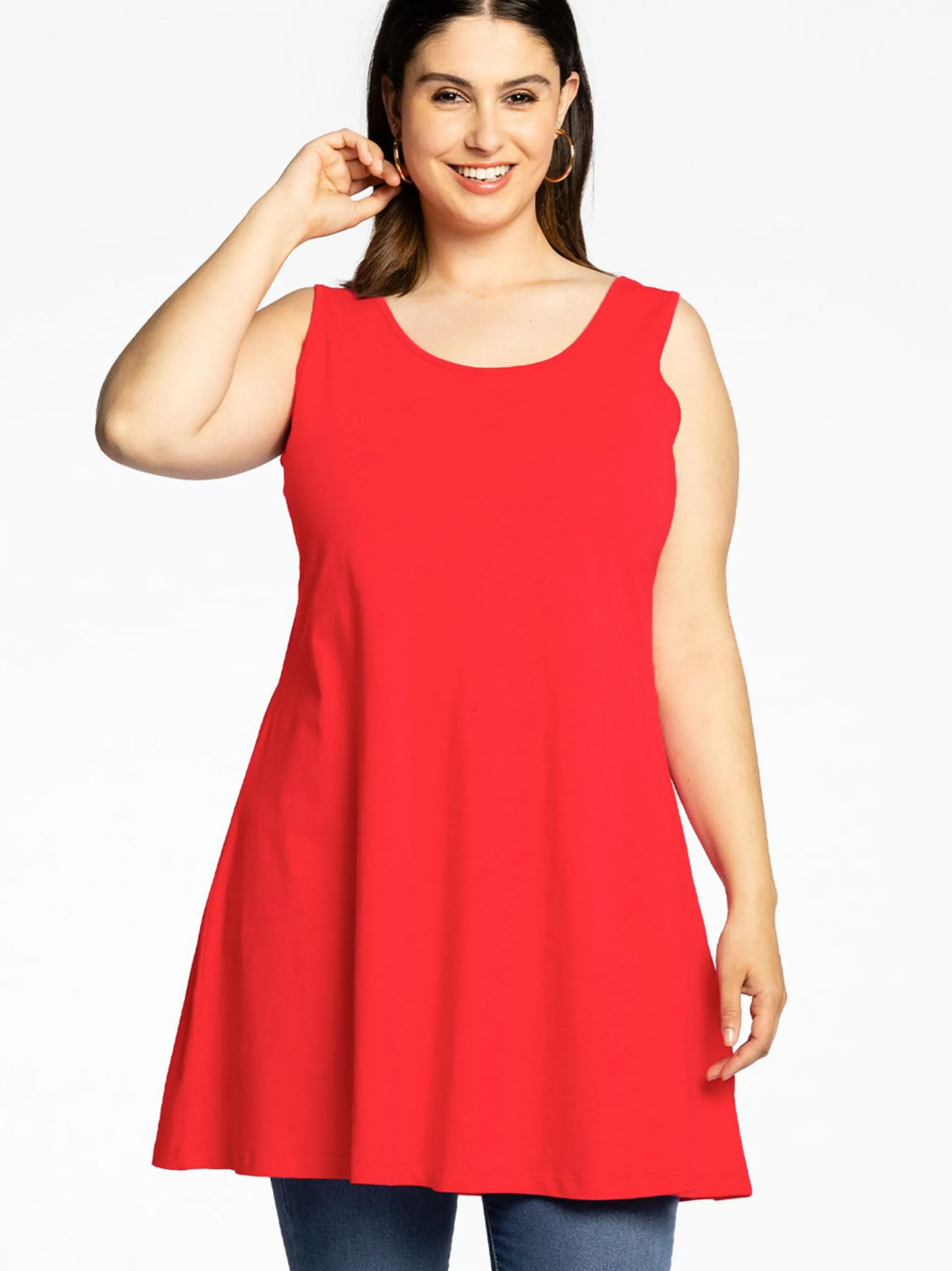 YOEK Damen Top in rot