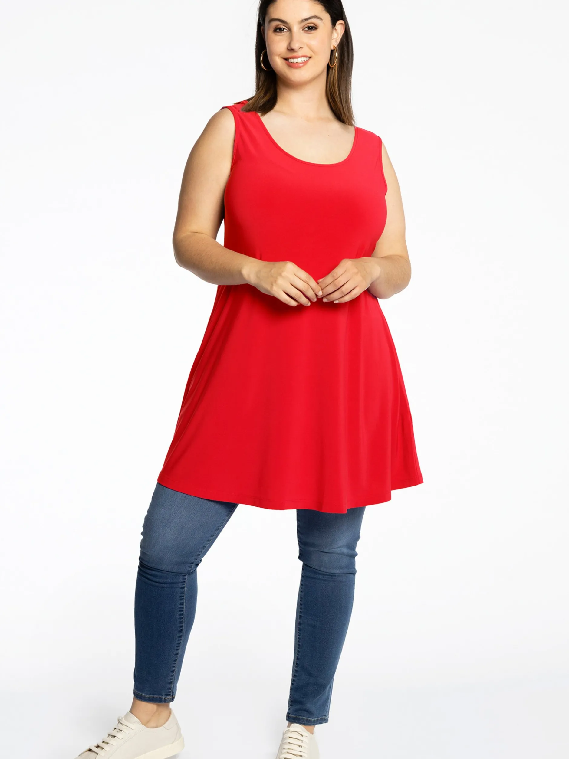 YOEK Damen Top in rot