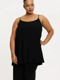 YOEK Damen Top in schwarz