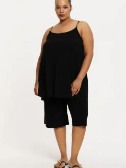 YOEK Damen Top in schwarz