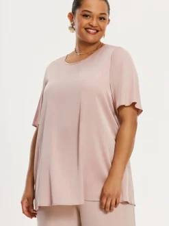 YOEK Damen T-shirt in altrosa