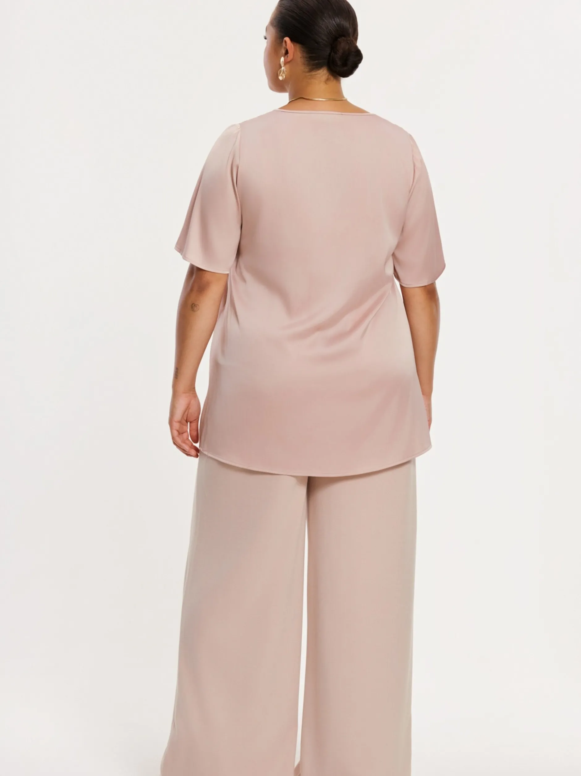 YOEK Damen T-shirt in altrosa