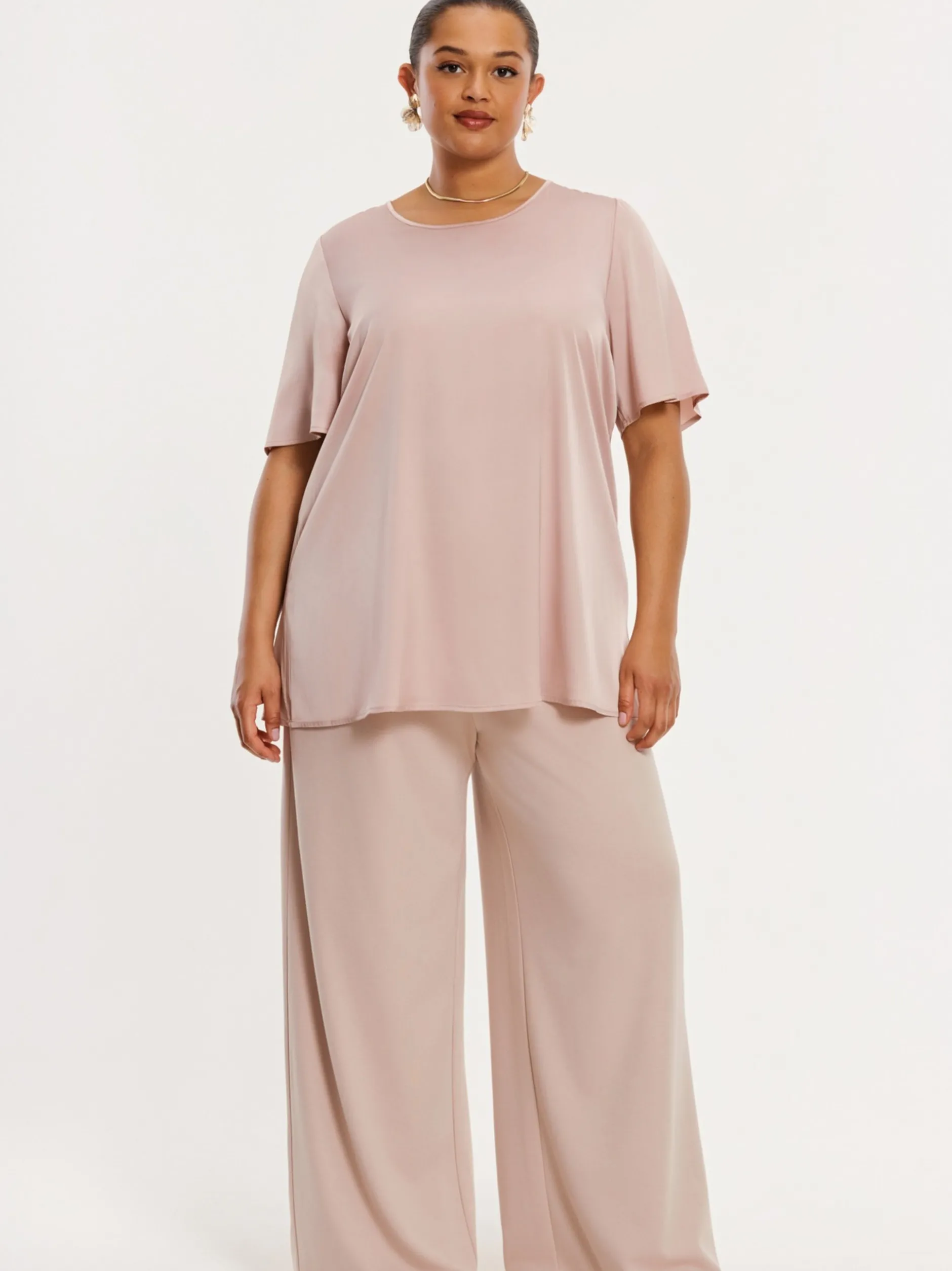 YOEK Damen T-shirt in altrosa