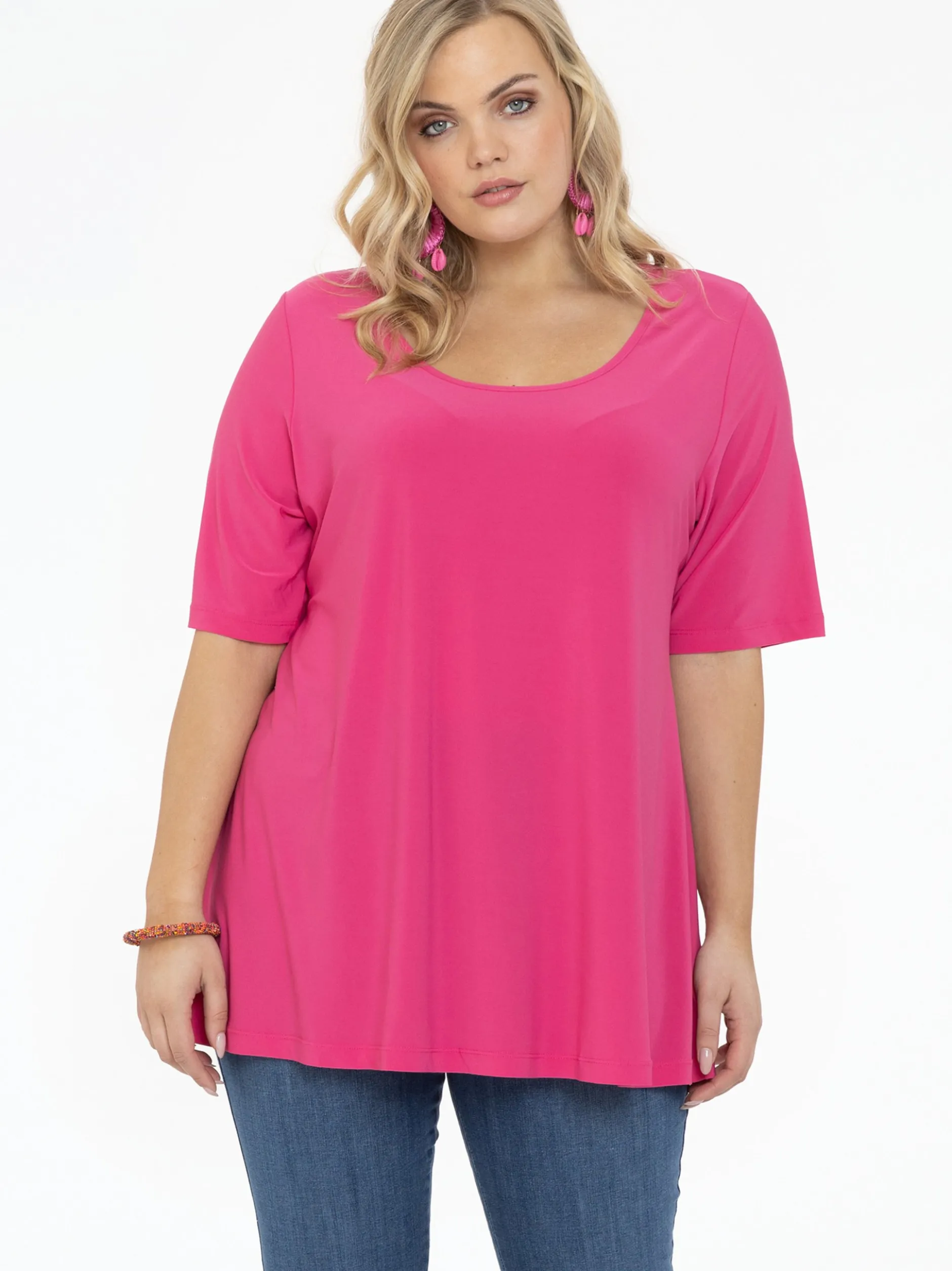 YOEK Damen T-Shirt in rosa