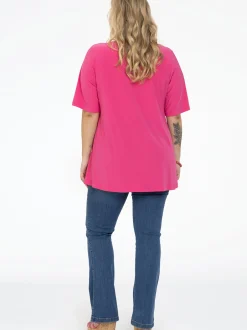 YOEK Damen T-Shirt in rosa
