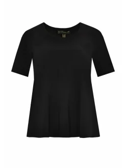 YOEK Damen T-Shirt in schwarz