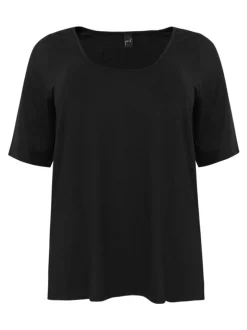 YOEK Damen T-Shirt in schwarz