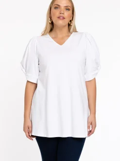 YOEK Damen T-Shirt in weiß