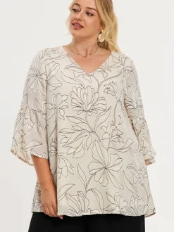 YOEK Damen Tunika in beige