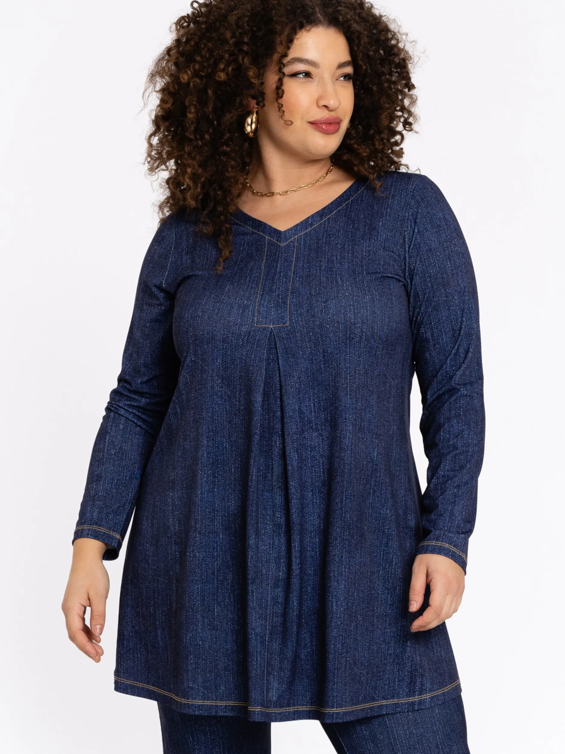 YOEK Damen Tunika in denim