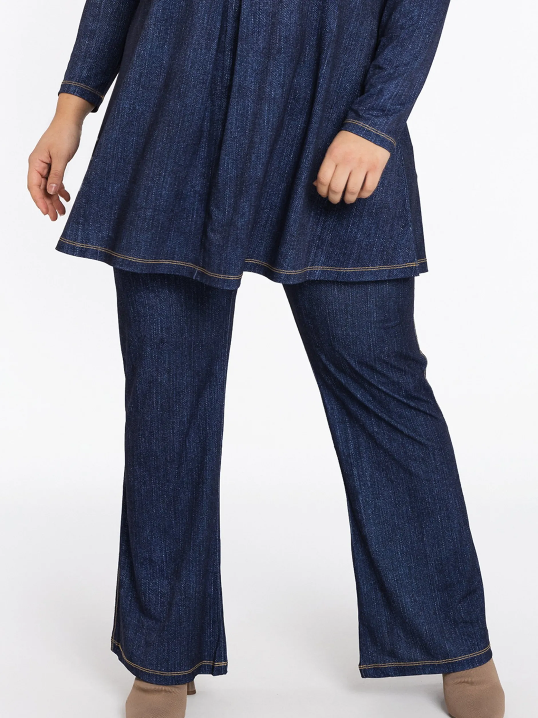 YOEK Damen Tunika in denim