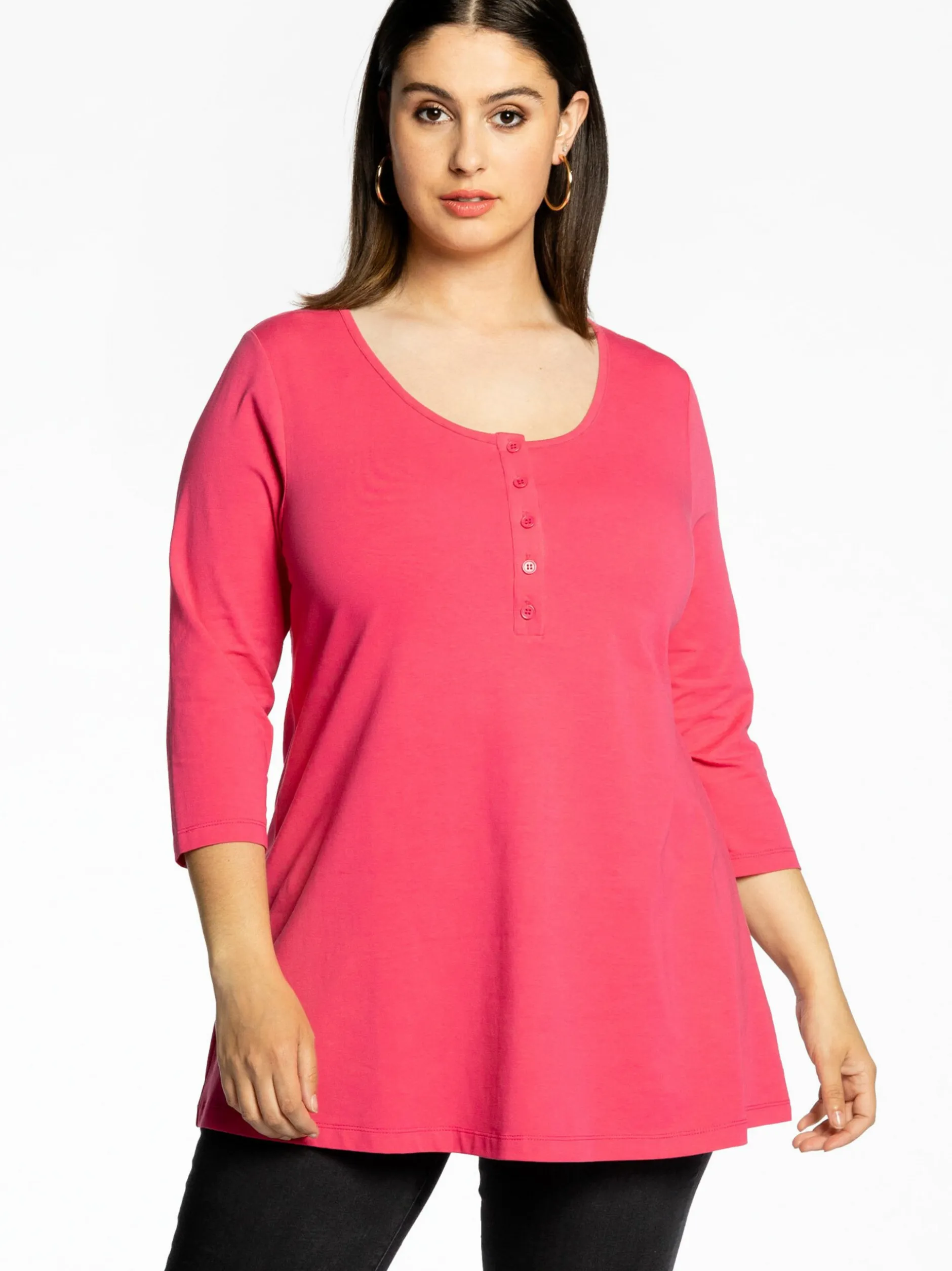 YOEK Damen Tunika in rosa