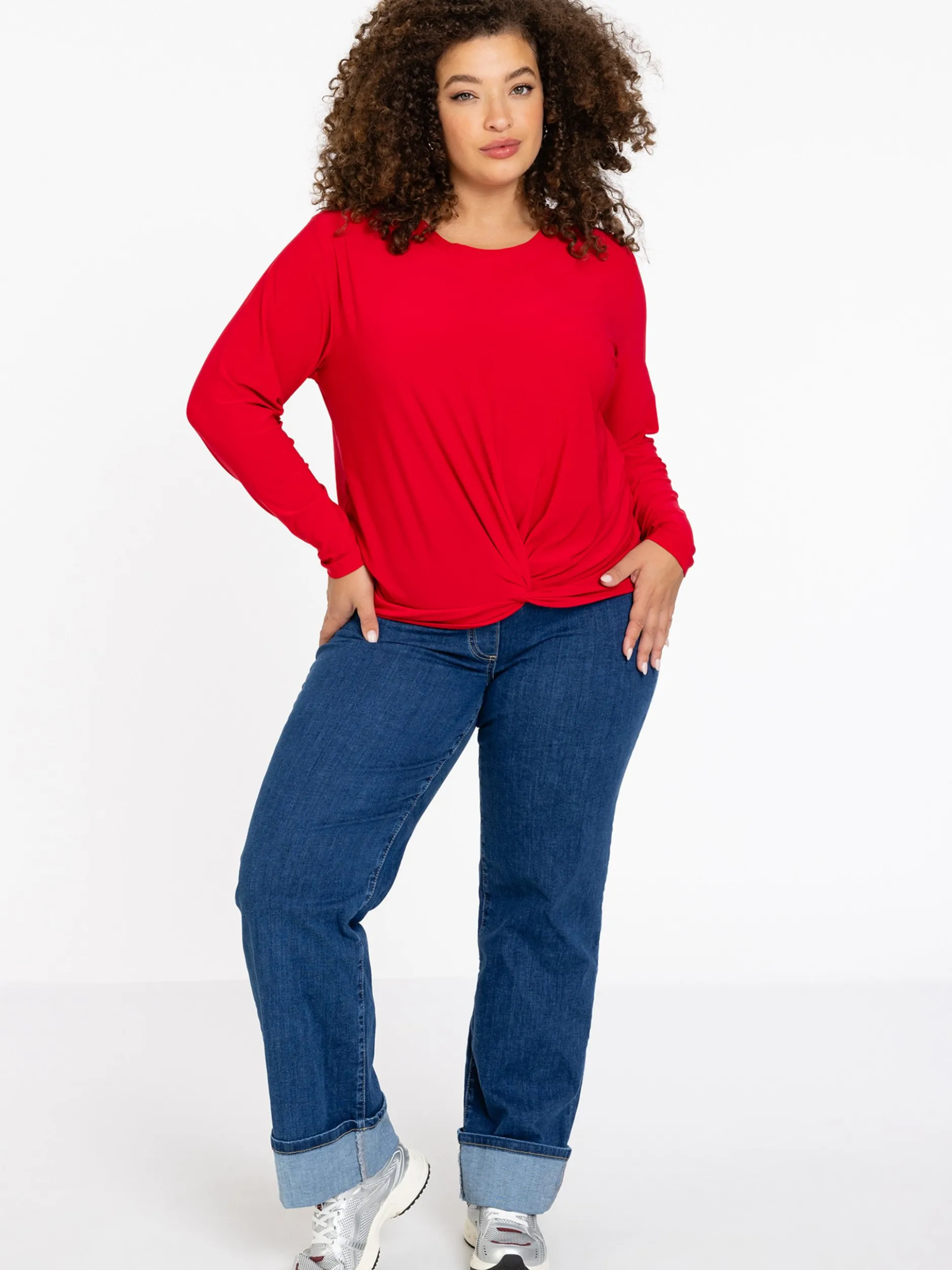 YOEK Damen Tunika in rot
