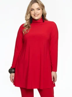 YOEK Damen Tunika in rot