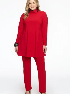 YOEK Damen Tunika in rot