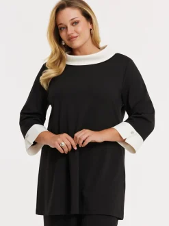 YOEK Damen Tunika in schwarz