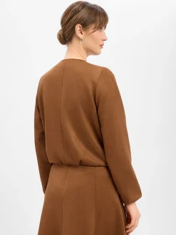 zero Damen Blouson in cognac - Ärmel: langarm