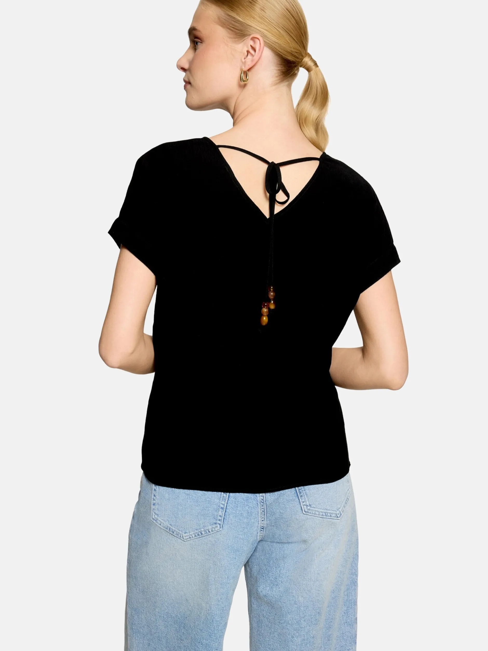 zero Damen Blusenshirt in schwarz