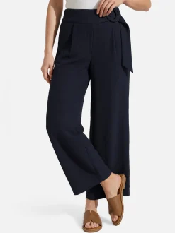zero Damen Hose in marine - Länge: verkürzt