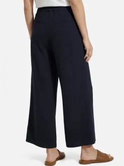 zero Damen Hose in marine - Länge: verkürzt
