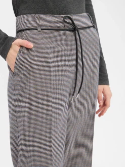 zero Damen Hose in schoko beige - Länge: verkürzt