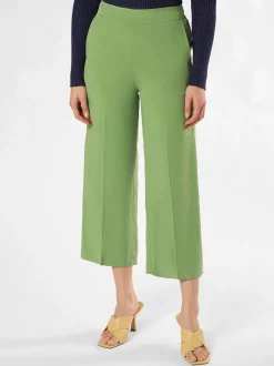 zero Damen Hose mit Leinen-Anteil in erbse