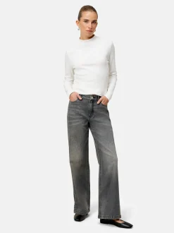 zero Damen Jeans in schwarz denim